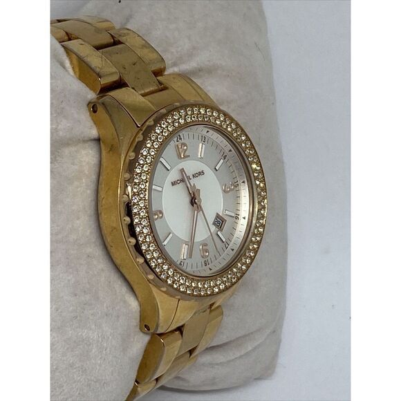 Michael Kors Glitz MK5403 Women's Stainless Steel Analog Dial Quartz Watch MP735 - Picture 4 of 11